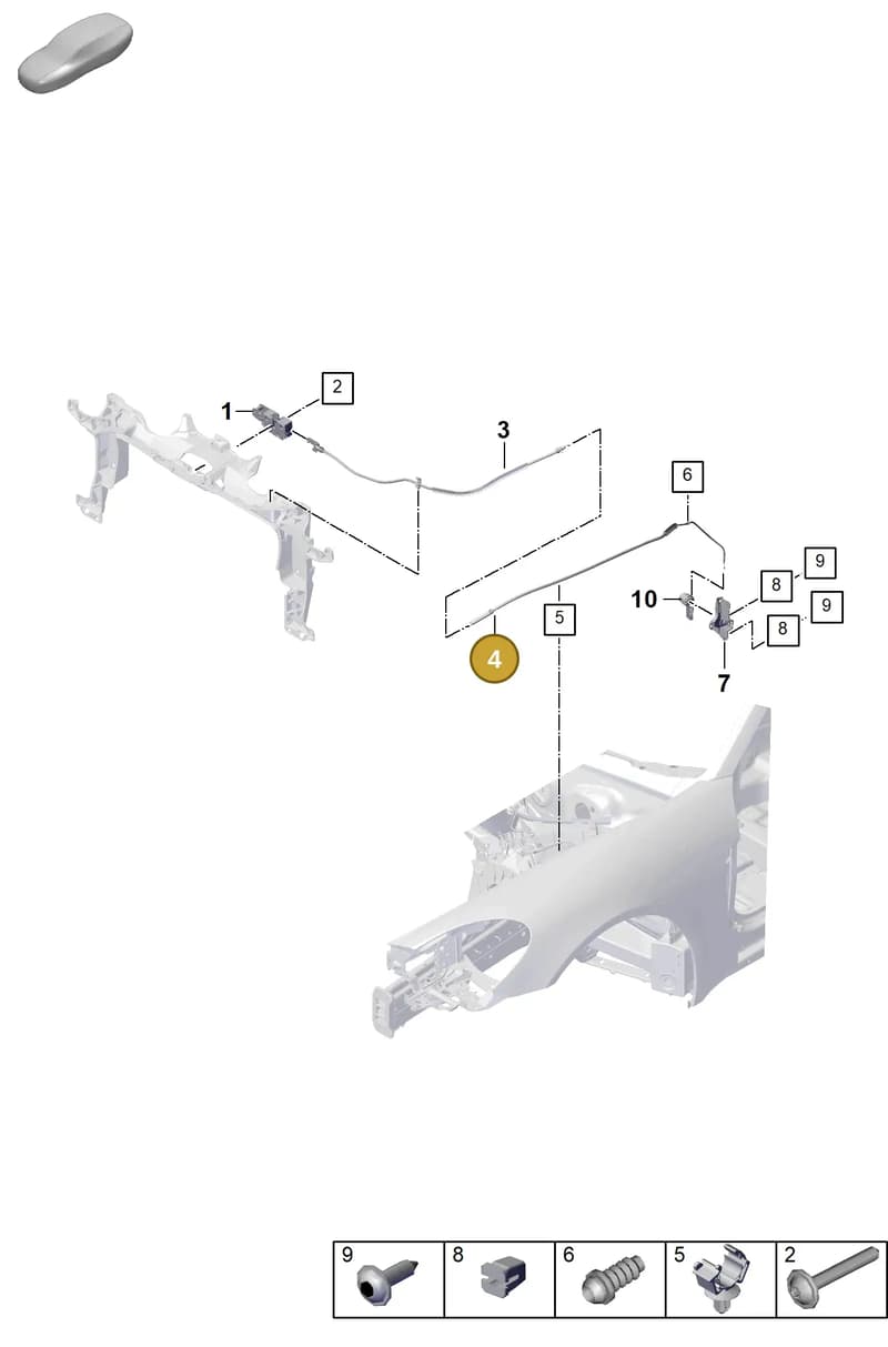 971823531B — Porsche Panamera (2023-2025) diagram p62803050, position 4