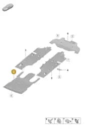 971825311F Porsche Underbody Trim
