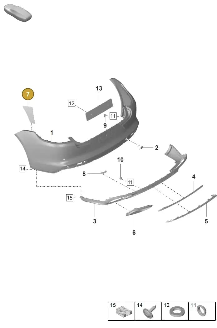 971825478 — Porsche Panamera (2020-2023) diagram p58802520, position 7