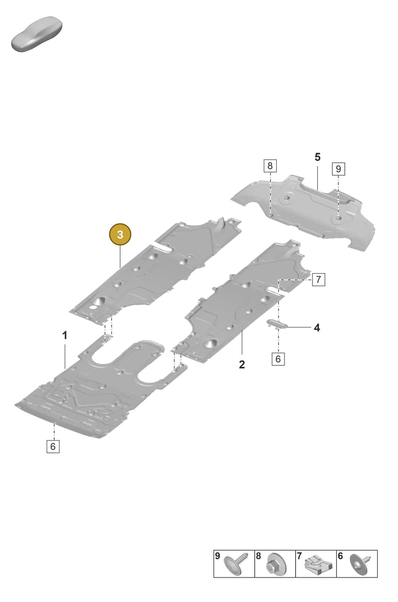 971825522T — Porsche Panamera (2020-2023) diagram p58801700, position 3