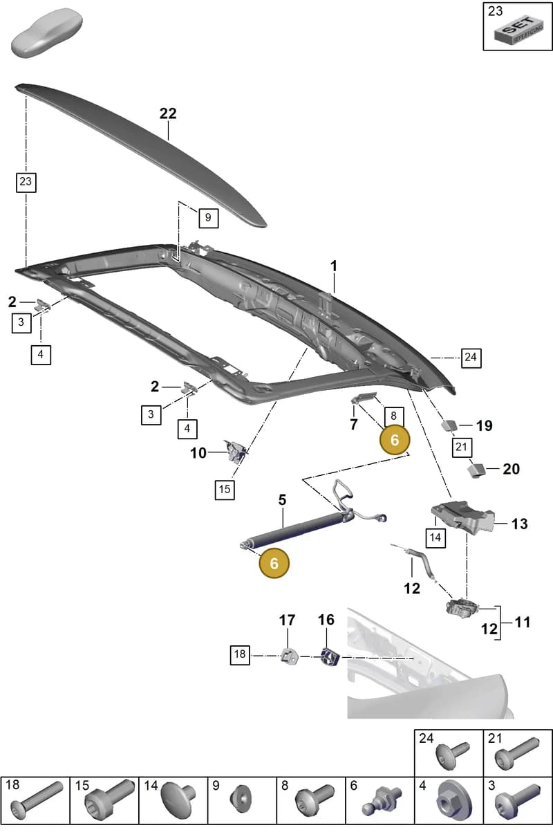 971827850C — Porsche Panamera (2023-2025) diagram p62803100, position 6