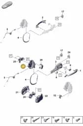 971837016C Porsche Door Lock