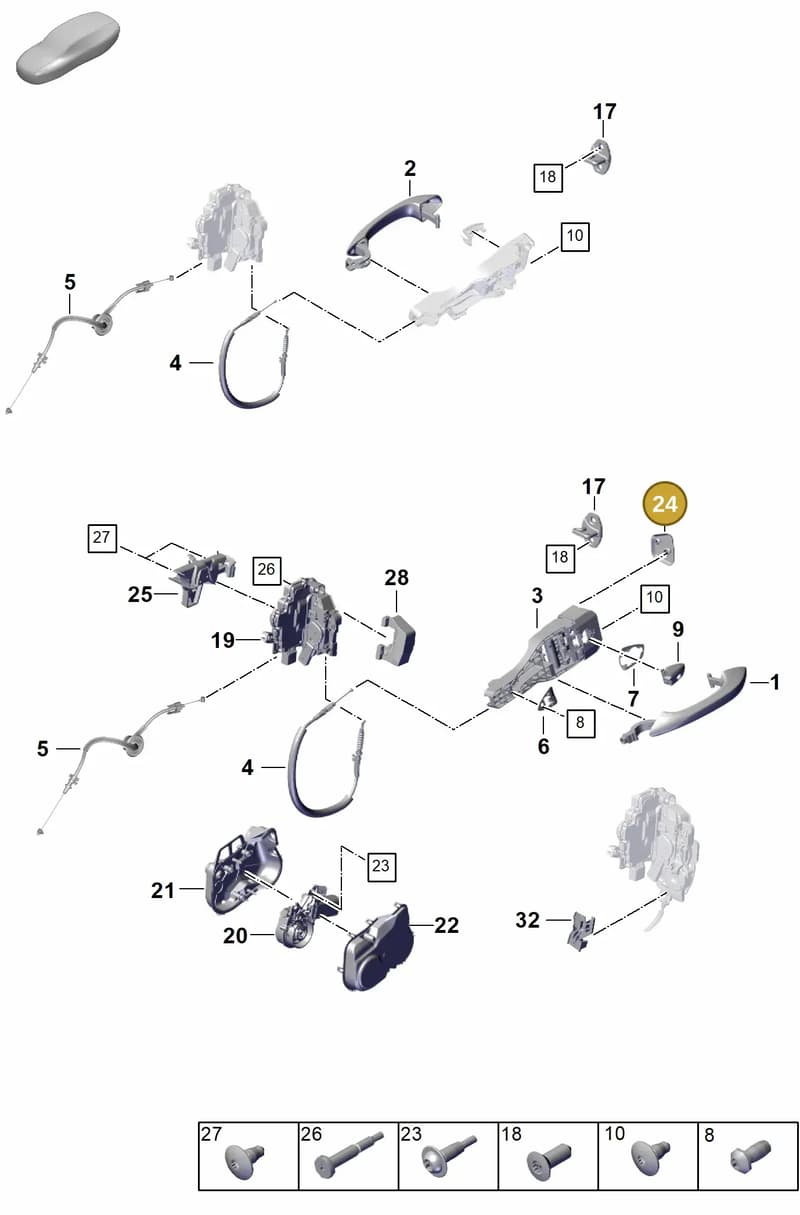 971837111 — Porsche Panamera (2023-2025) diagram p62804200, position 24