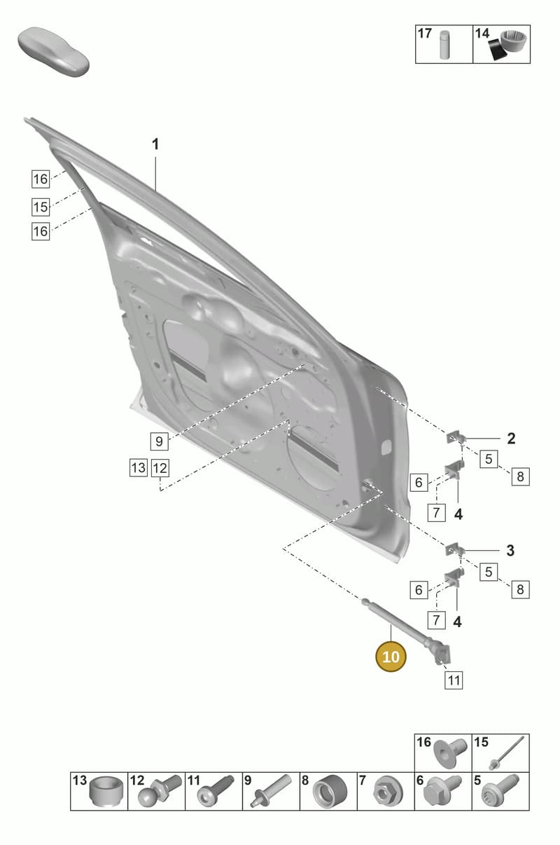 971837180A — Porsche Panamera (2020-2023) diagram p58804000, position 10