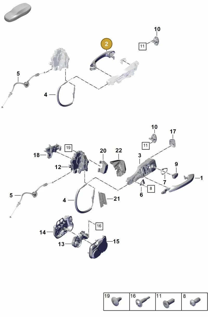 971837206GYG2X — Porsche Panamera (2023-) diagram p62804250, position 2