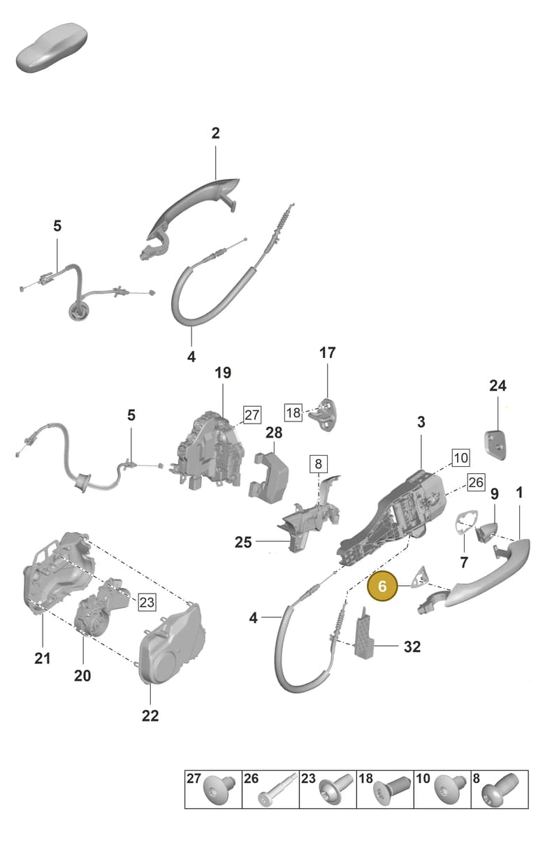 971837209 — Porsche Panamera (2020-2023) diagram p58804100, position 6