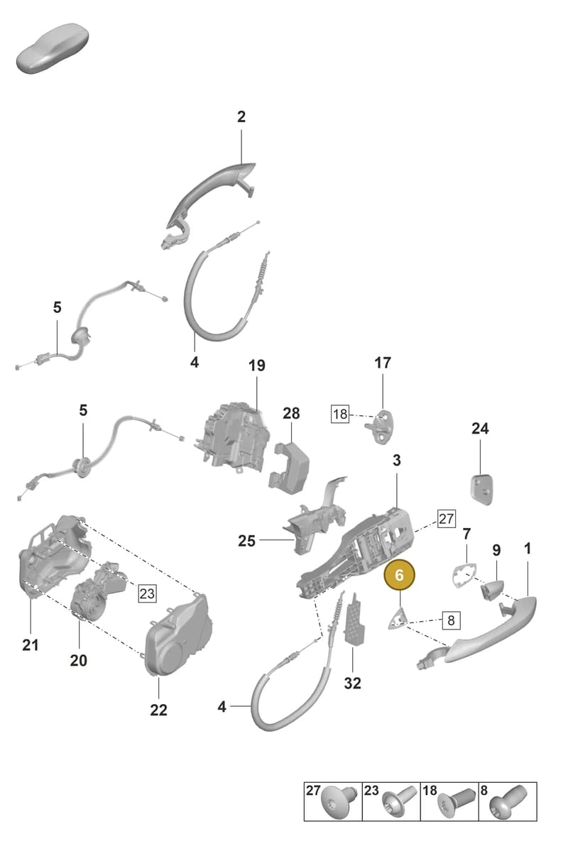 971837210 — Porsche Panamera (2020-2023) diagram p58804300, position 6