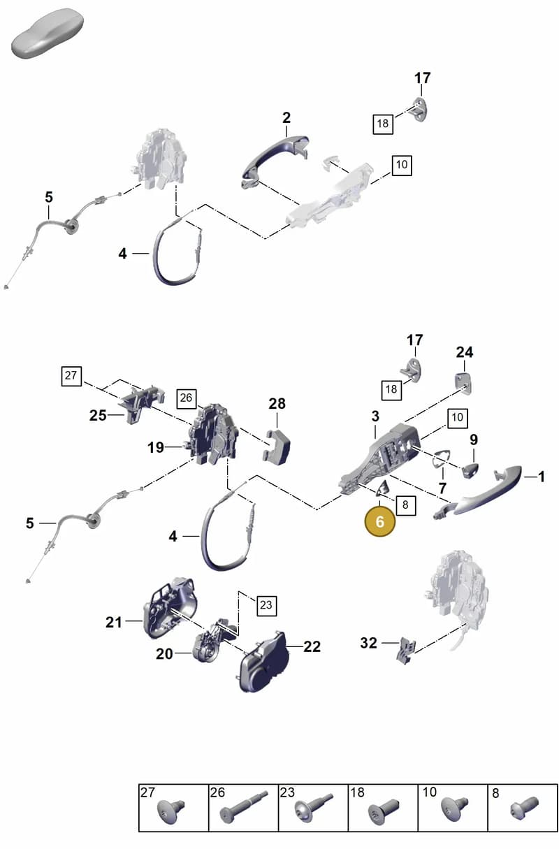 971837210 — Porsche Panamera (2023-2025) diagram p62804200, position 6