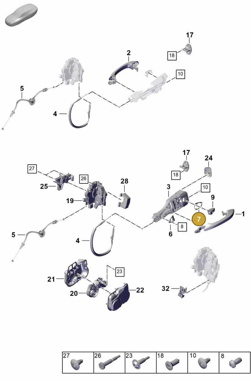 971837277 — Porsche Panamera (2023-2025) diagram p62804200, position 7