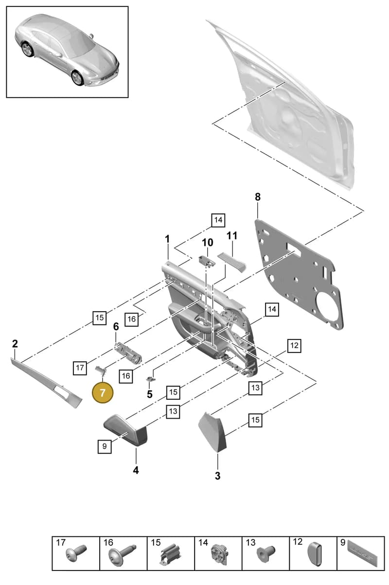 971837308A6N3 — Porsche Panamera (2016-2020) diagram p49808000, position 7