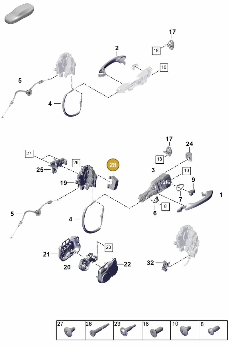 971837735 — Porsche Panamera (2023-2025) diagram p62804200, position 28