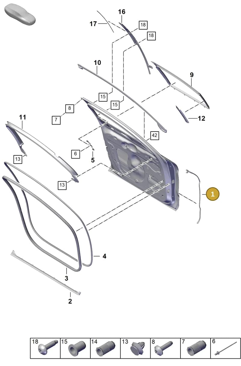 971837773 — Porsche Panamera (2023-2025) diagram p62804100, position 1