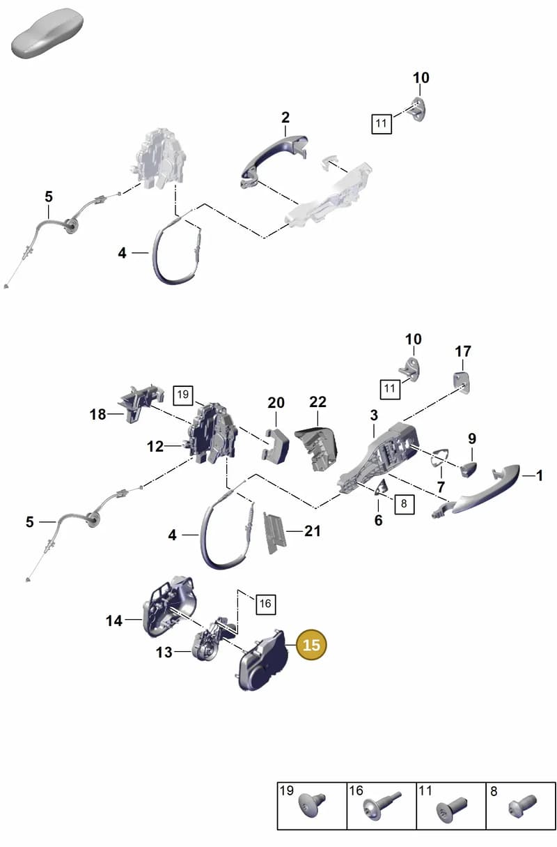 971837877 — Porsche Panamera (2023-2025) diagram p62804250, position 15