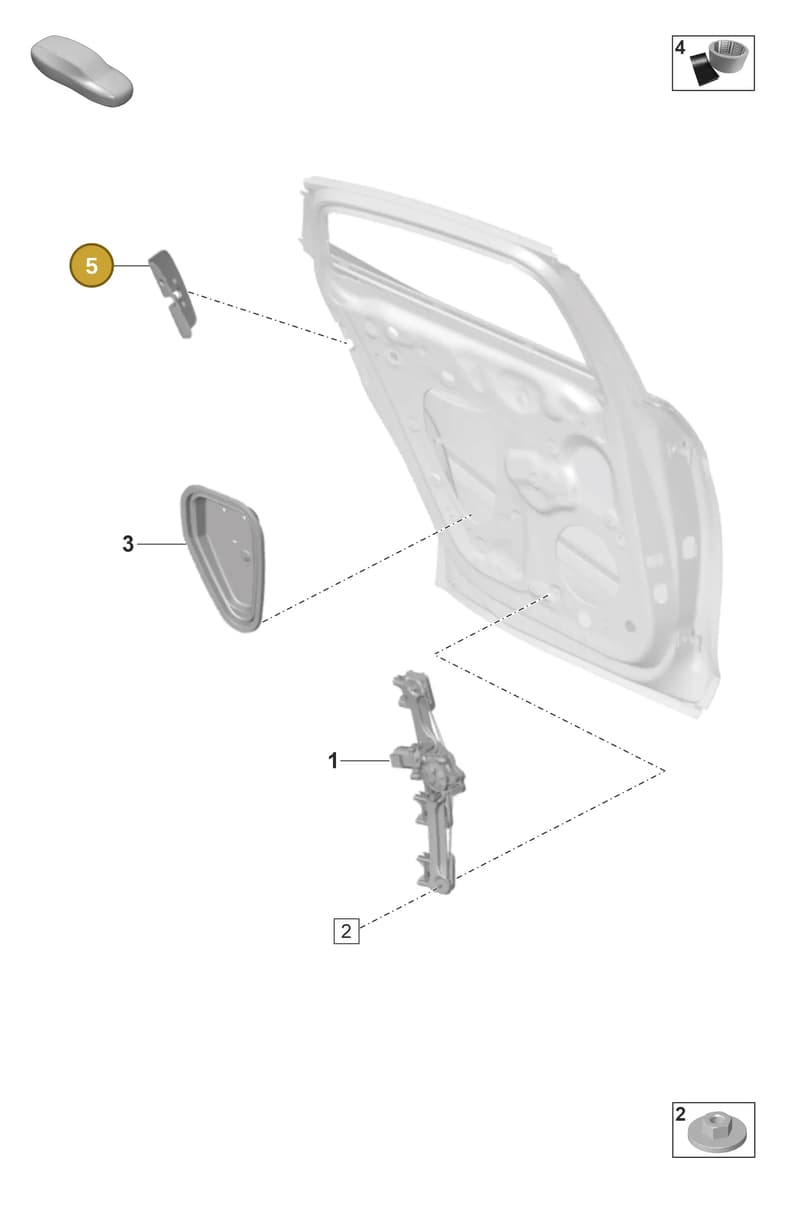 971839349 — Porsche Panamera (2020-2023) diagram p58804500, position 5