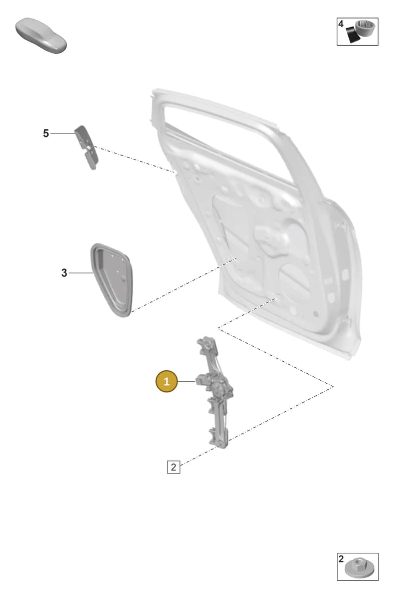 971839402B — Porsche Panamera (2020-2023) diagram p58804500, position 1