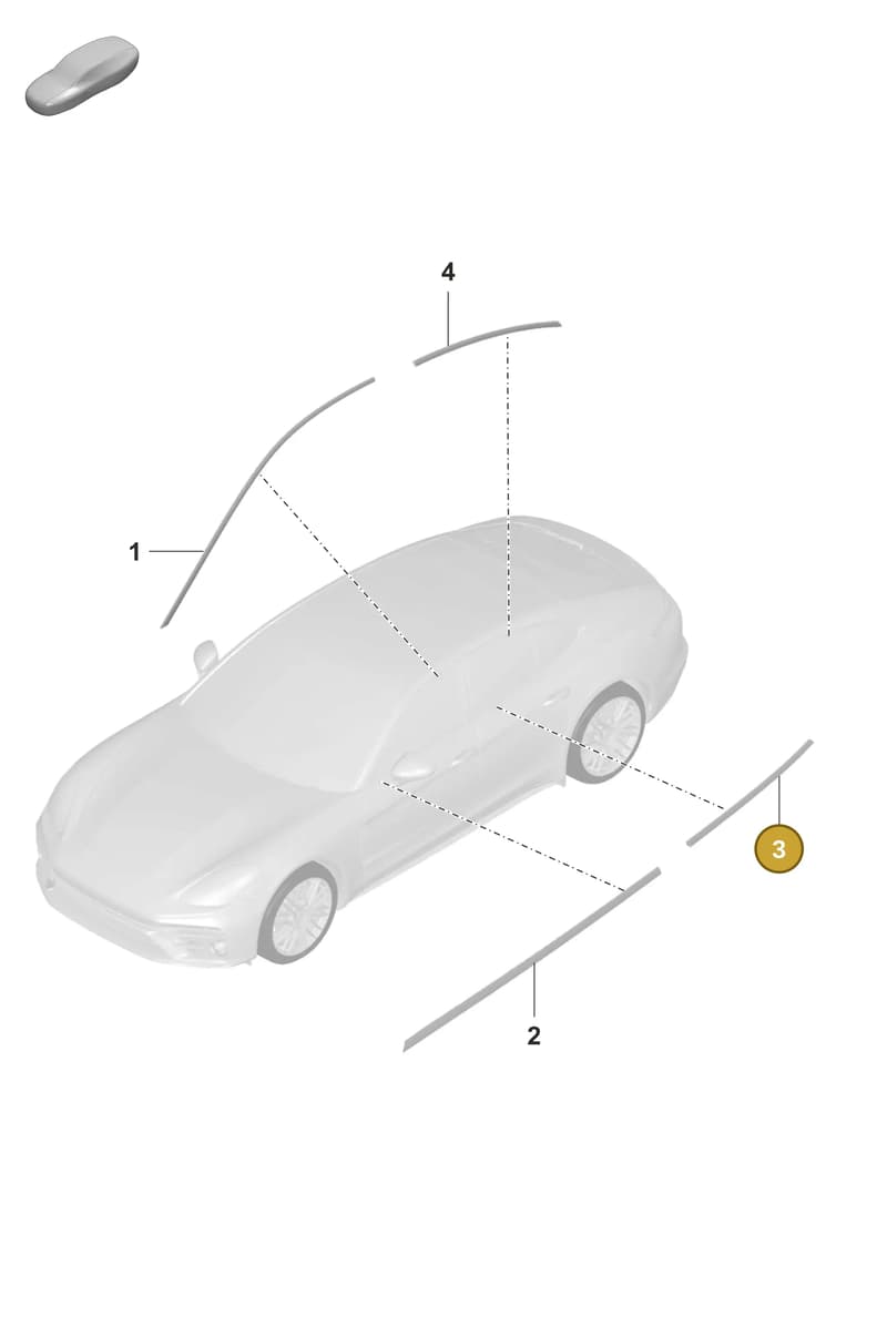 971839476E041 — Porsche Panamera (2020-2023) diagram p58810200, position 3