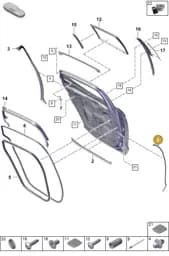 971839774 Porsche Door Seal