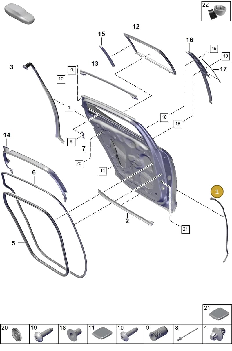 971839774 — Porsche Panamera (2023-2025) diagram p62804150, position 1
