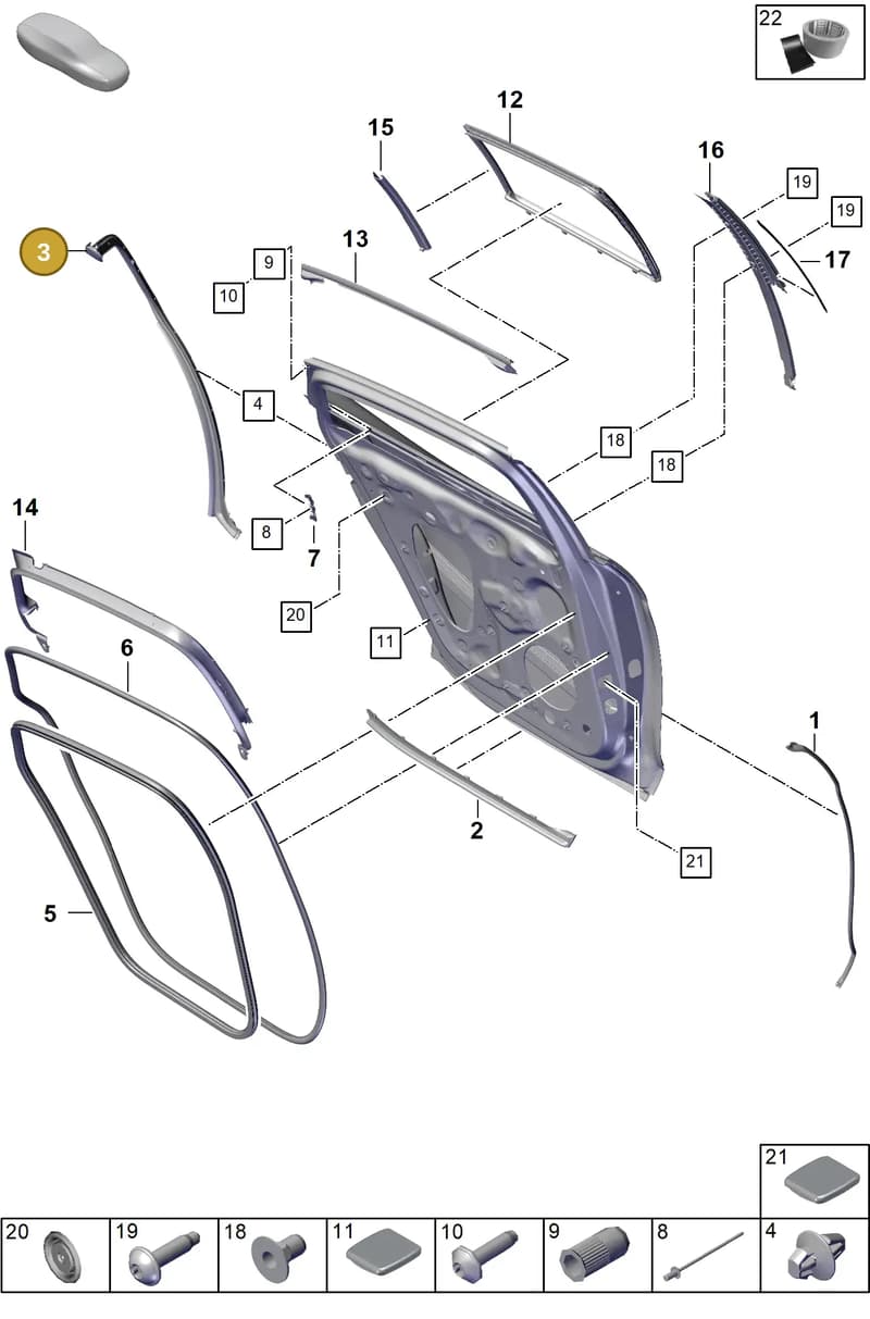 971839775 — Porsche Panamera (2023-2025) diagram p62804150, position 3
