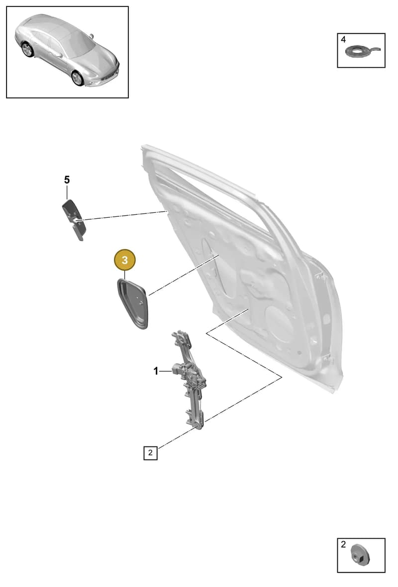 971839915 — Porsche Panamera (2016-2020) diagram p49804040, position 3