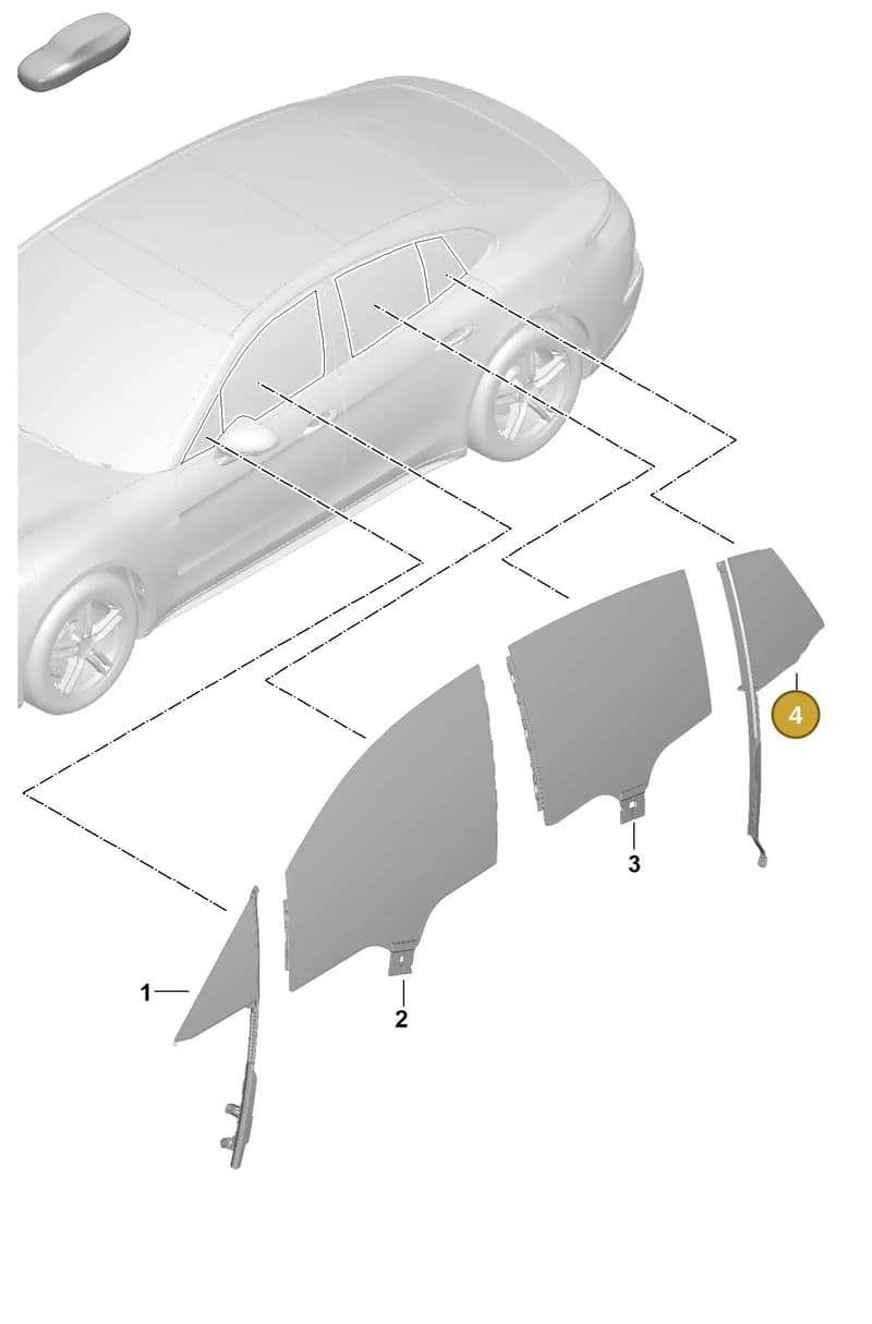 971845026AQ — Porsche Panamera (2023-2025) diagram p62805010, position 4