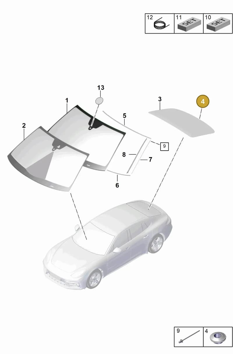 971845026J — Porsche Panamera (2016-2020) diagram p49805000, position 4