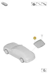 971845052ANVB Porsche Rear Window (Not Pretreated NVB)