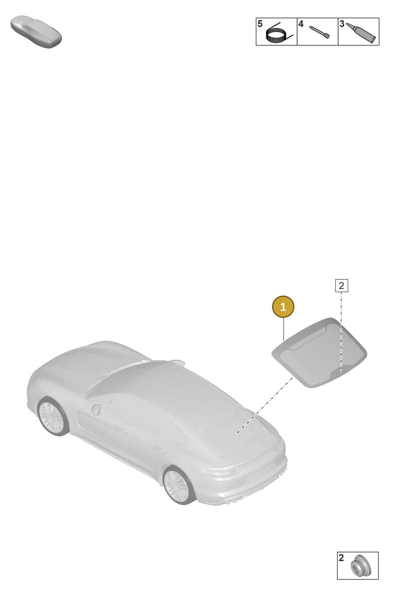 971845052GNVB — Porsche Panamera (2020-2023) diagram p58805200, position 1