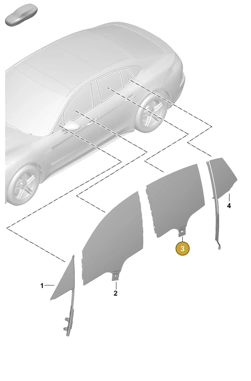 971845317C — Porsche Panamera (2023-2025) diagram p62805010, position 3