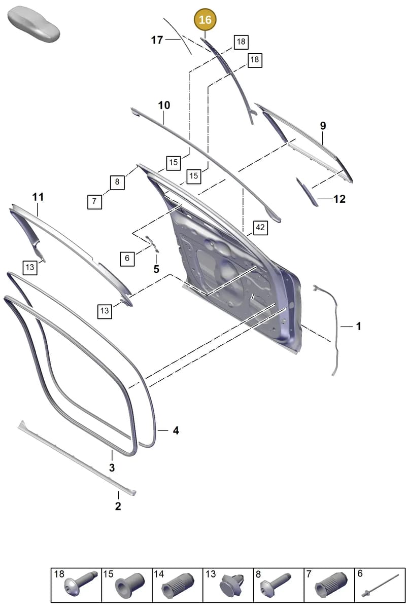 971853184F — Porsche Panamera (2023-2025) diagram p62804100, position 16