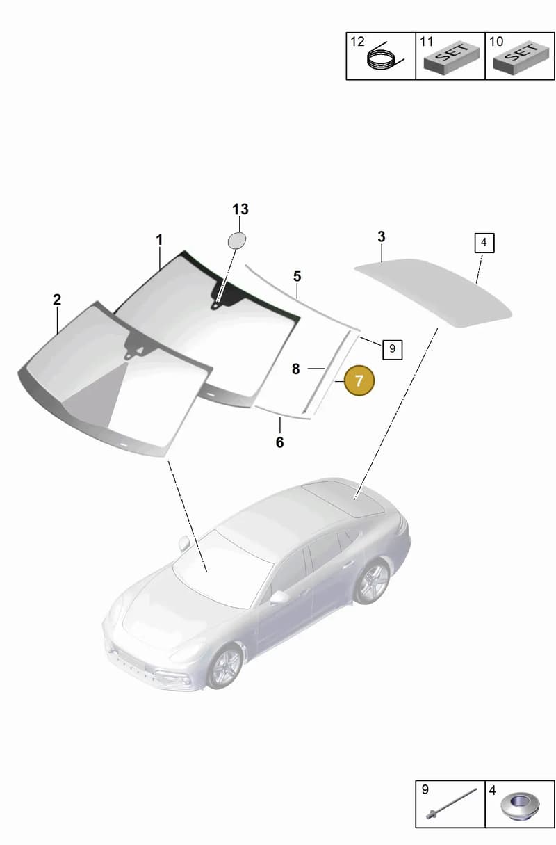 971853730 — Porsche Panamera (2016-2020) diagram p49805000, position 7