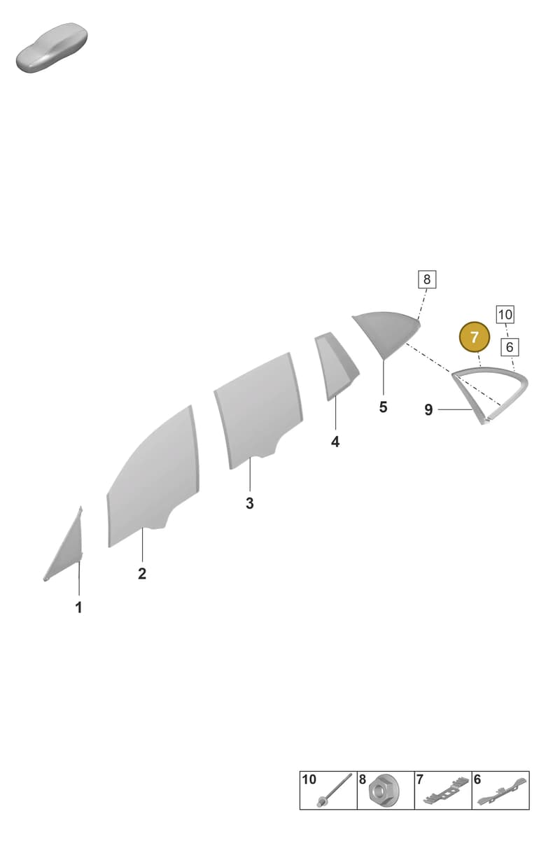 971853730 — Porsche Panamera (2020-2023) diagram p58805250, position 7