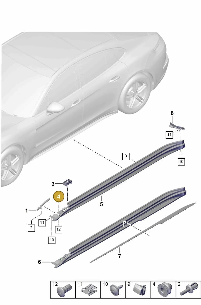 971853802 — Porsche Panamera (2023-2025) diagram p62810200, position 4