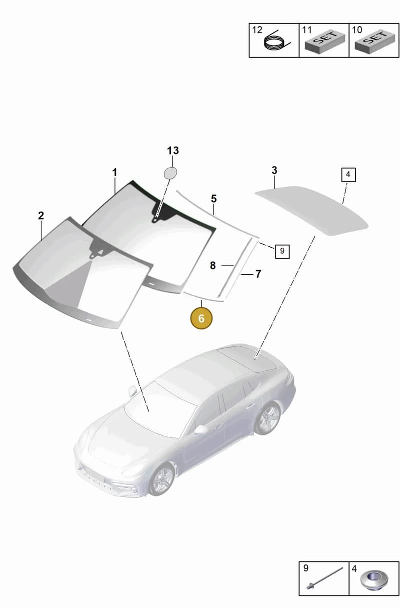 971853910 — Porsche Panamera (2016-2020) diagram p49805000, position 6