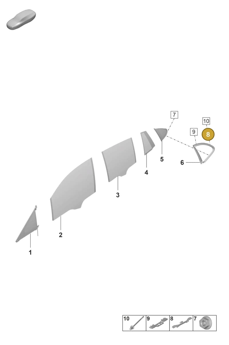 971853910 — Porsche Panamera (2020-2023) diagram p58805300, position 8