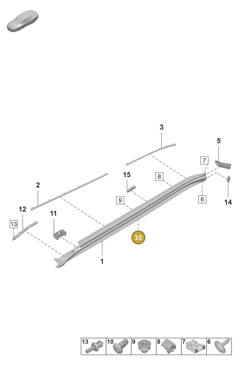 971854297 — Porsche Panamera (2020-2023) diagram p58810100, position 10
