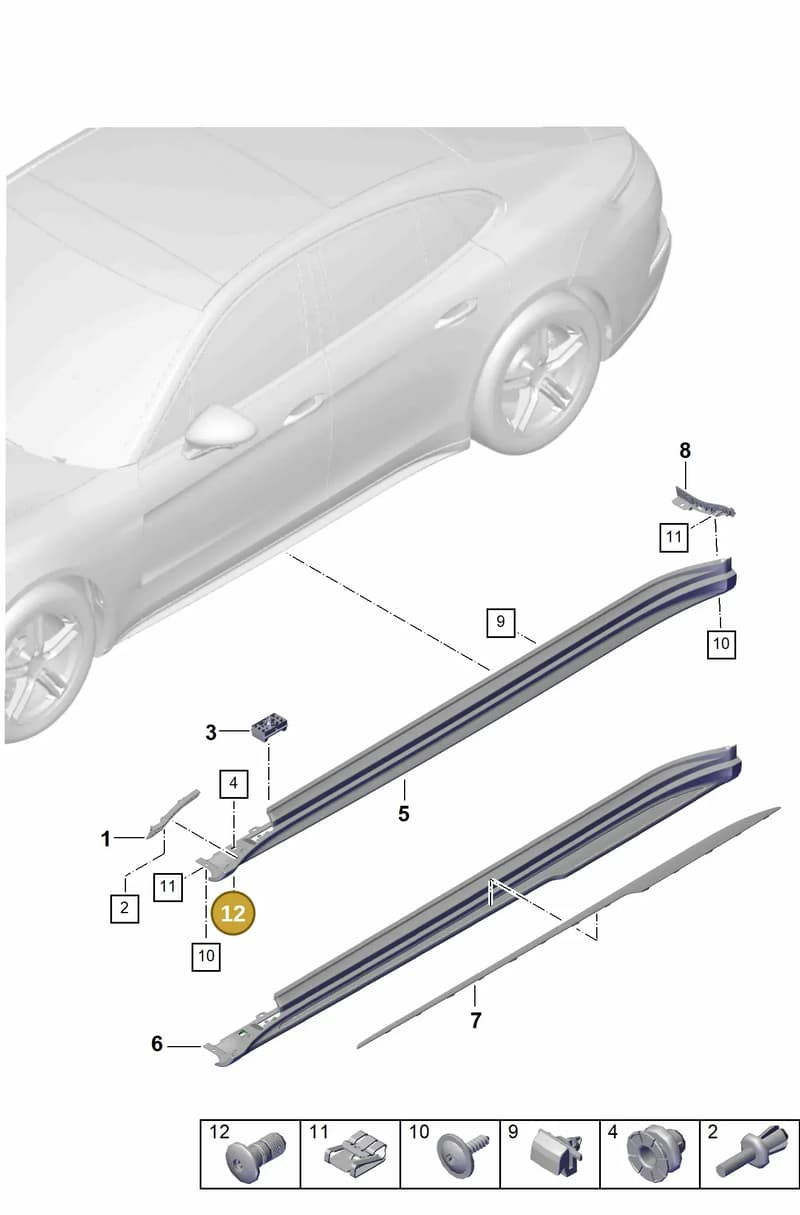 971854297 — Porsche Panamera (2023-2025) diagram p62810200, position 12