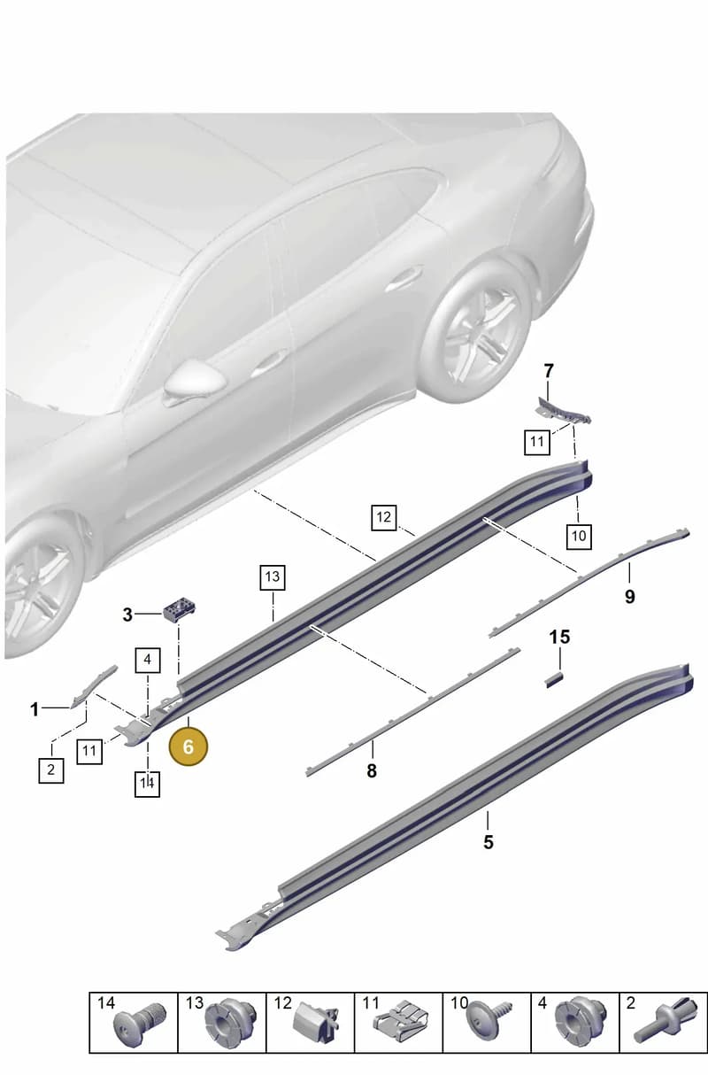 971854883CG2X — Porsche Panamera (2023-) diagram p62810300, position 6