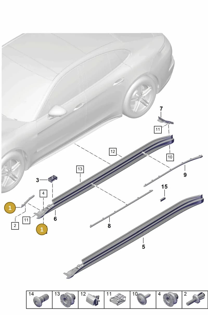 971854943 — Porsche Panamera (2023-2025) diagram p62810300, position 1