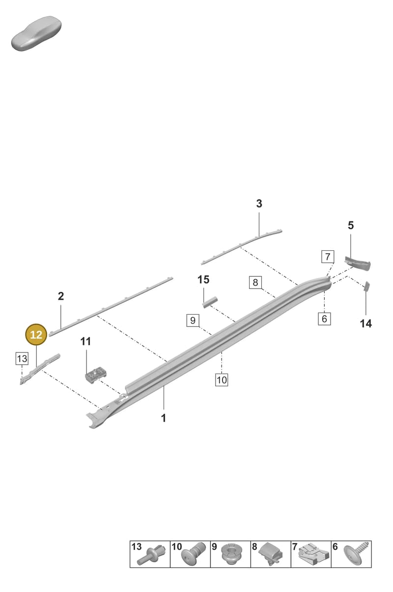 971854944 — Porsche Panamera (2020-2023) diagram p58810100, position 12