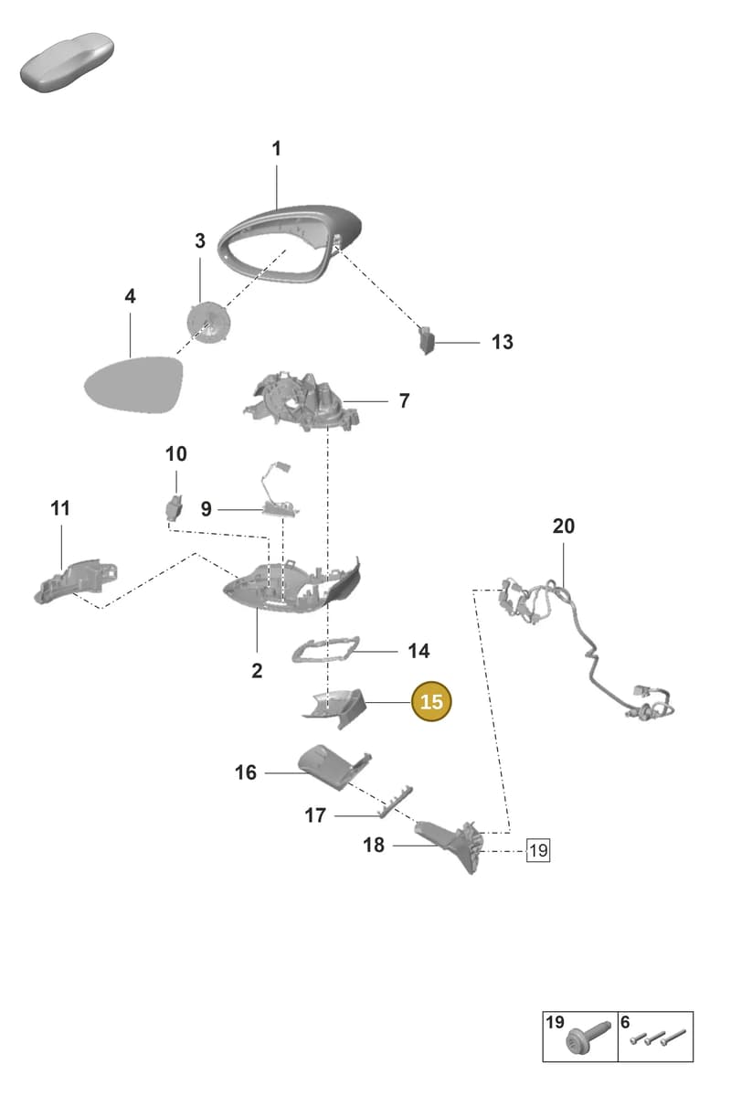 971857085041 — Porsche Panamera (2020-2023) diagram p58809500, position 15