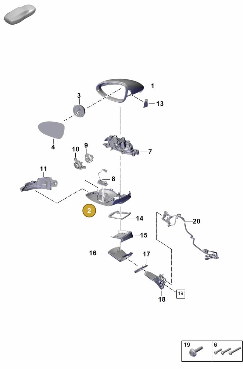 971857116AG2X — Porsche Panamera (2023-) diagram p62809500, position 2