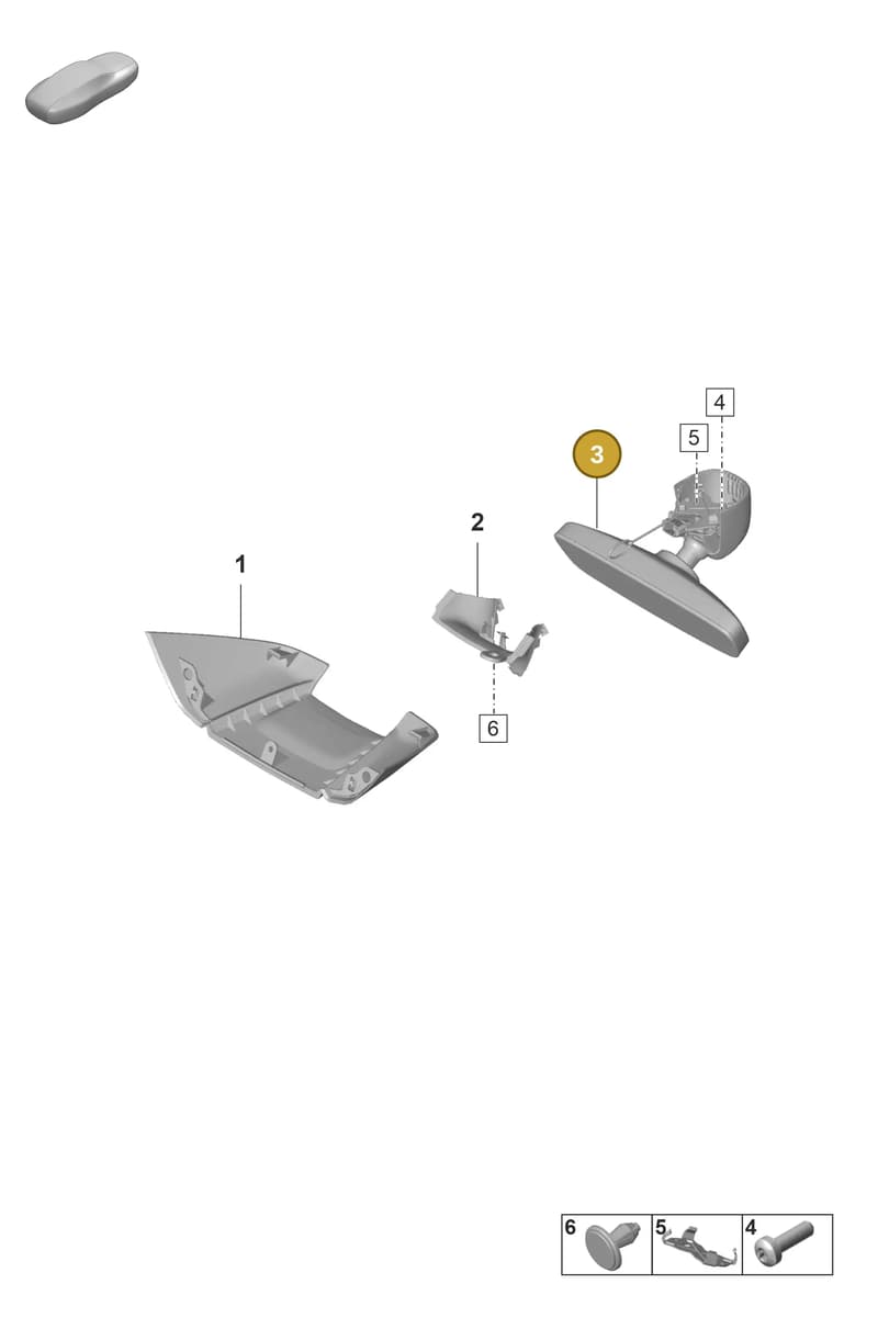 971857511AHJC — Porsche Panamera (2020-2023) diagram p58809600, position 3