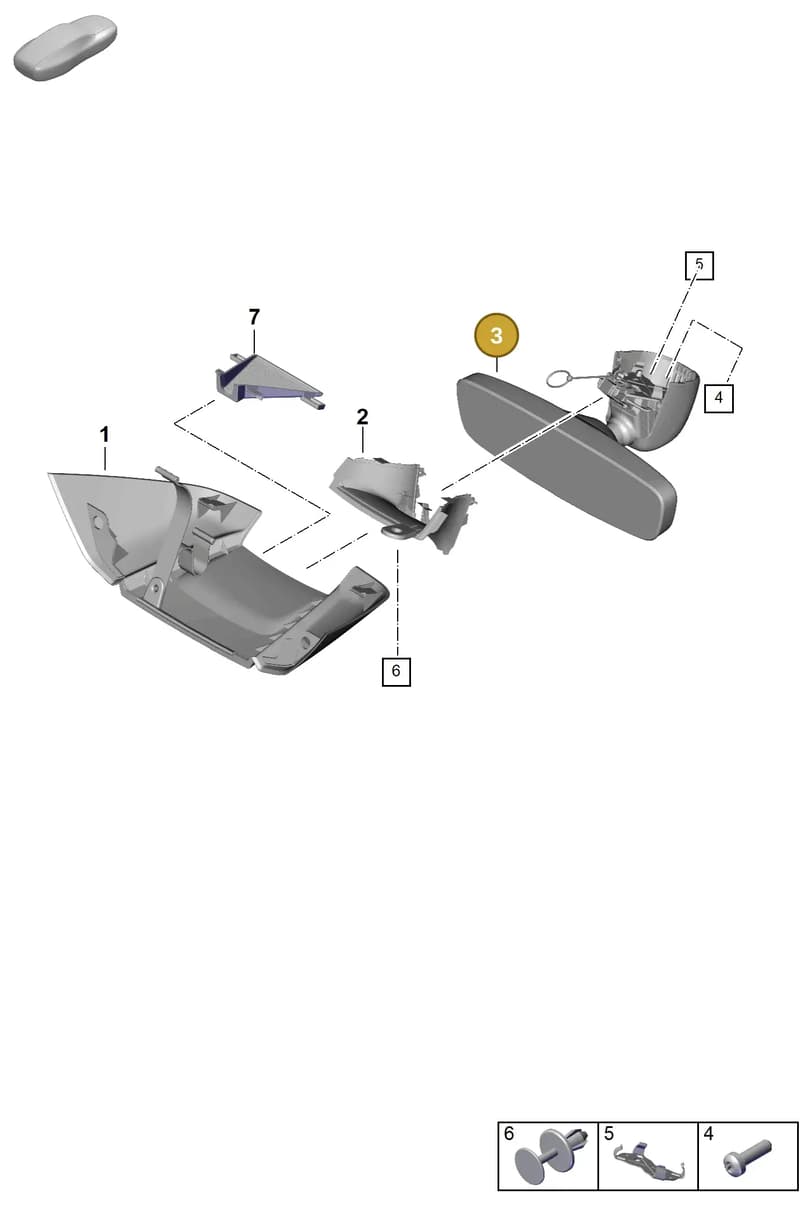 971857511AHJC — Porsche Panamera (2023-) diagram p62809600, position 3