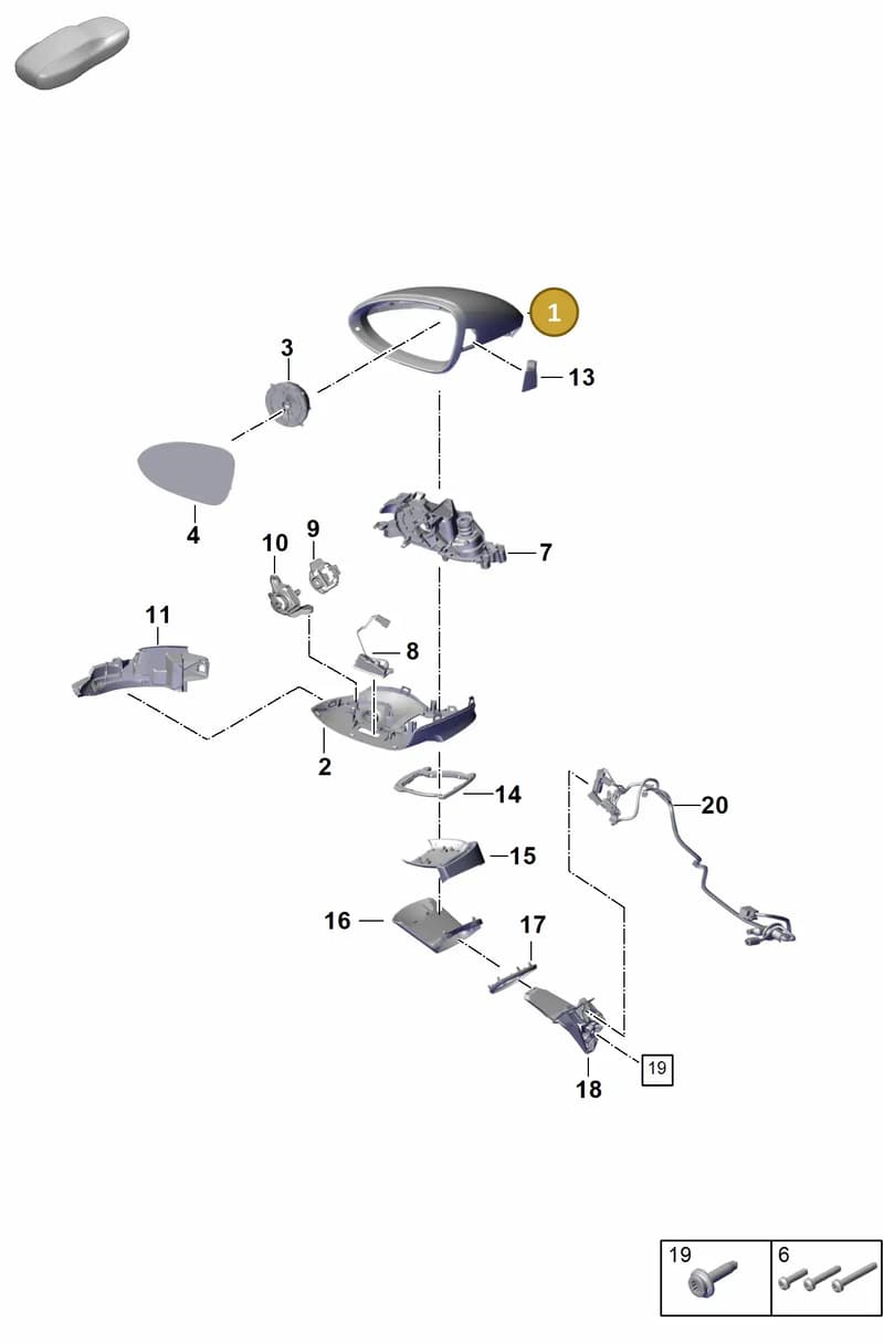 971857527BG2X — Porsche Panamera (2023-) diagram p62809500, position 1