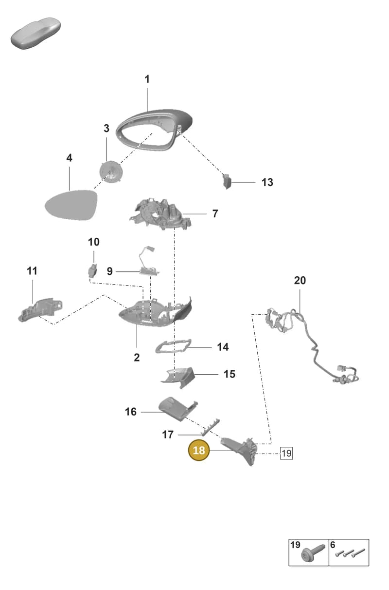 971857539 — Porsche Panamera (2020-2023) diagram p58809500, position 18