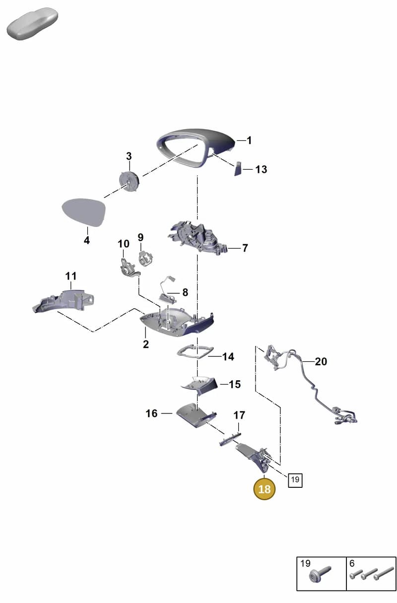 971857539 — Porsche Panamera (2023-2025) diagram p62809500, position 18