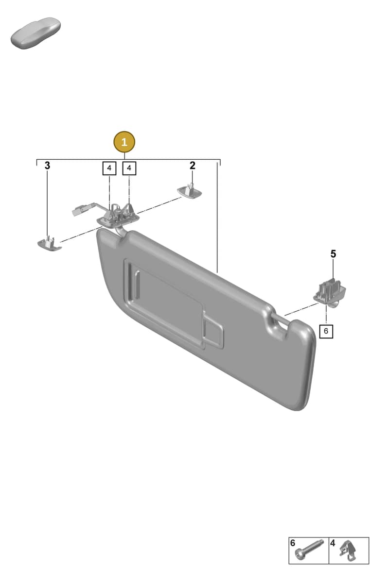 971857551POM5 — Porsche Panamera (2020-2023) diagram p58807650, position 1