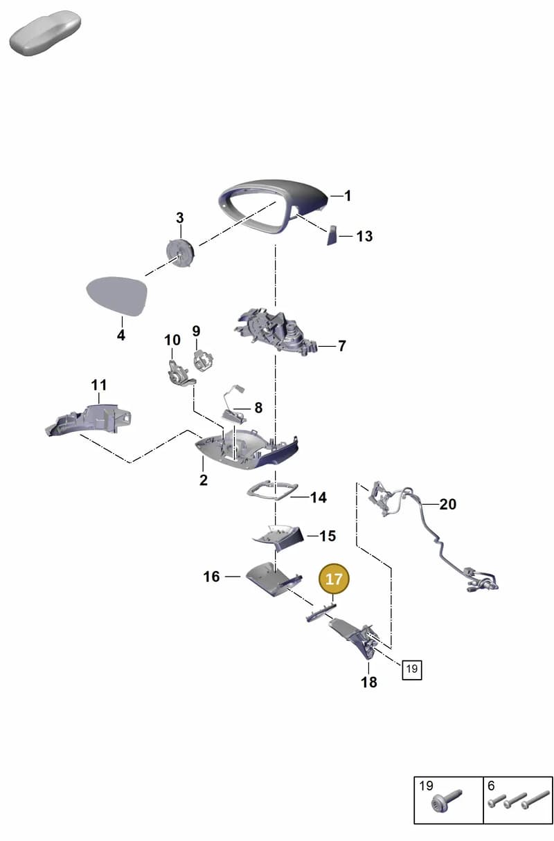971857680 — Porsche Panamera (2023-2025) diagram p62809500, position 17