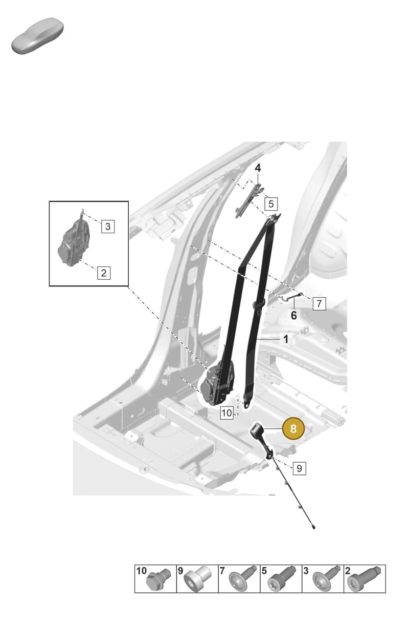 971857755B — Porsche Panamera (2020-2023) diagram p58812000, position 8